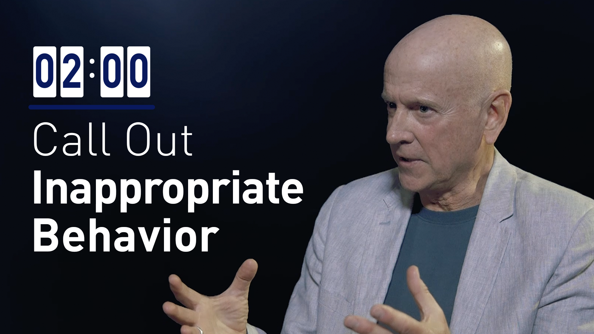 Call out Inappropriate Behavior