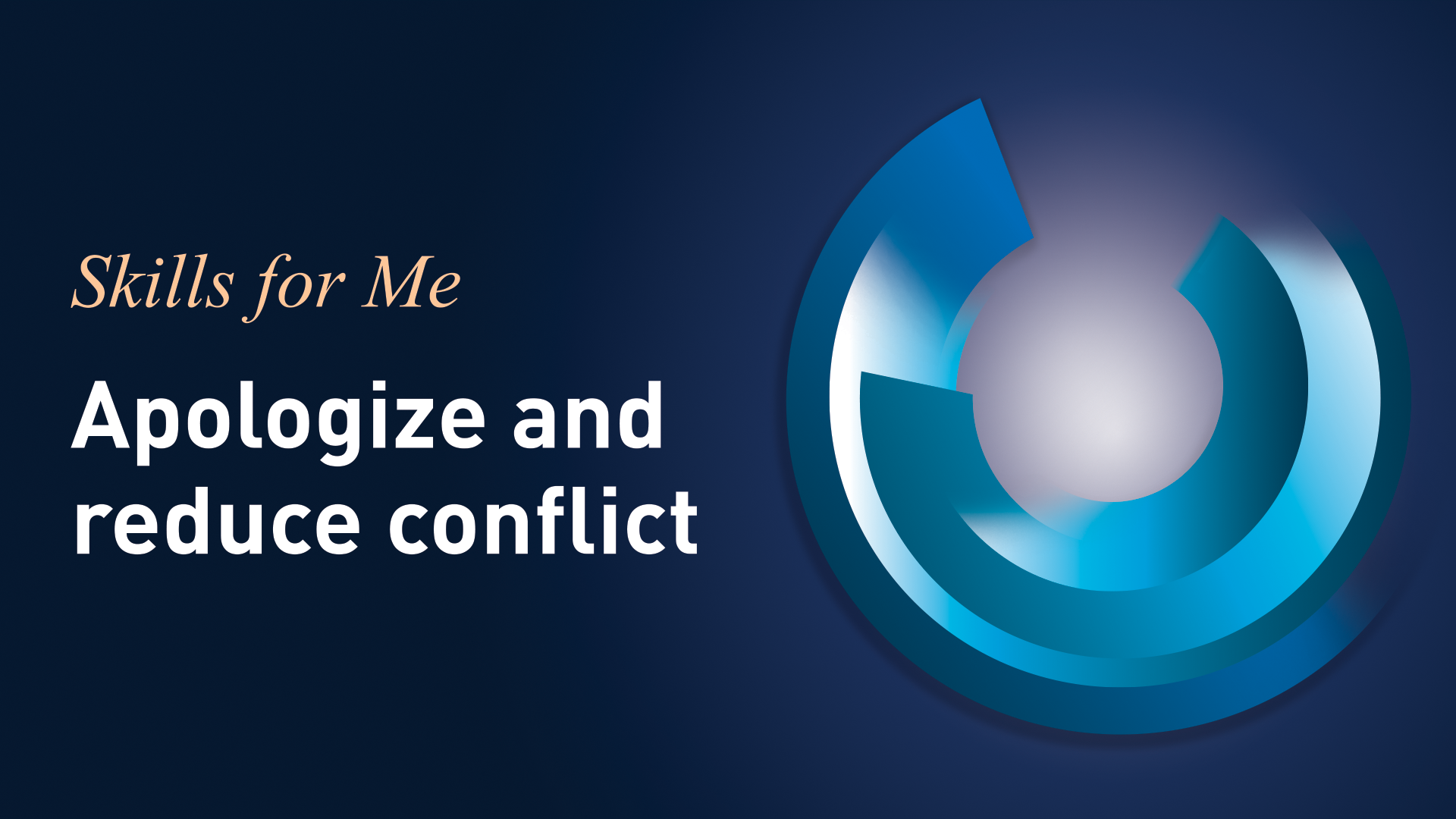 Apologize and Reduce Conflict